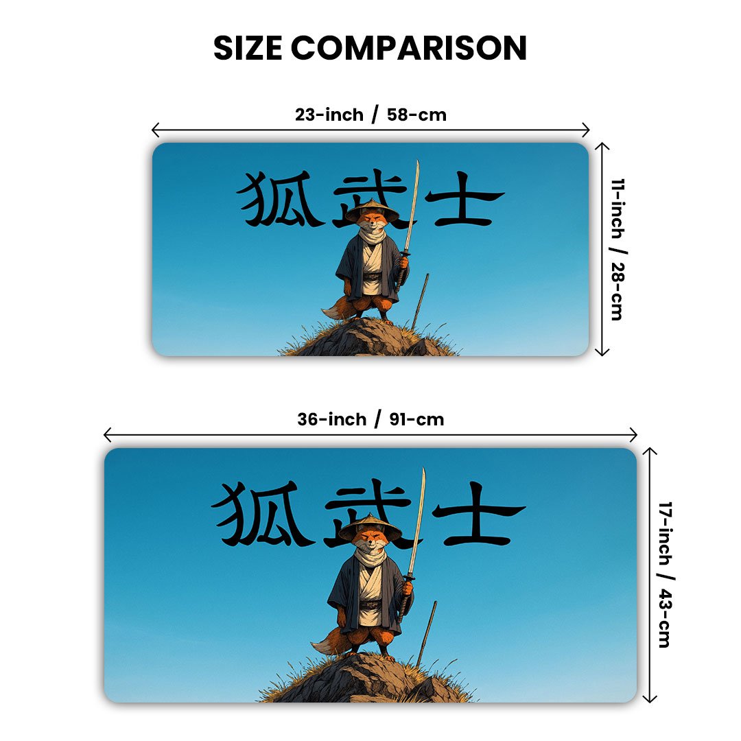 Fox Samurai Legends Gaming Desk Mat