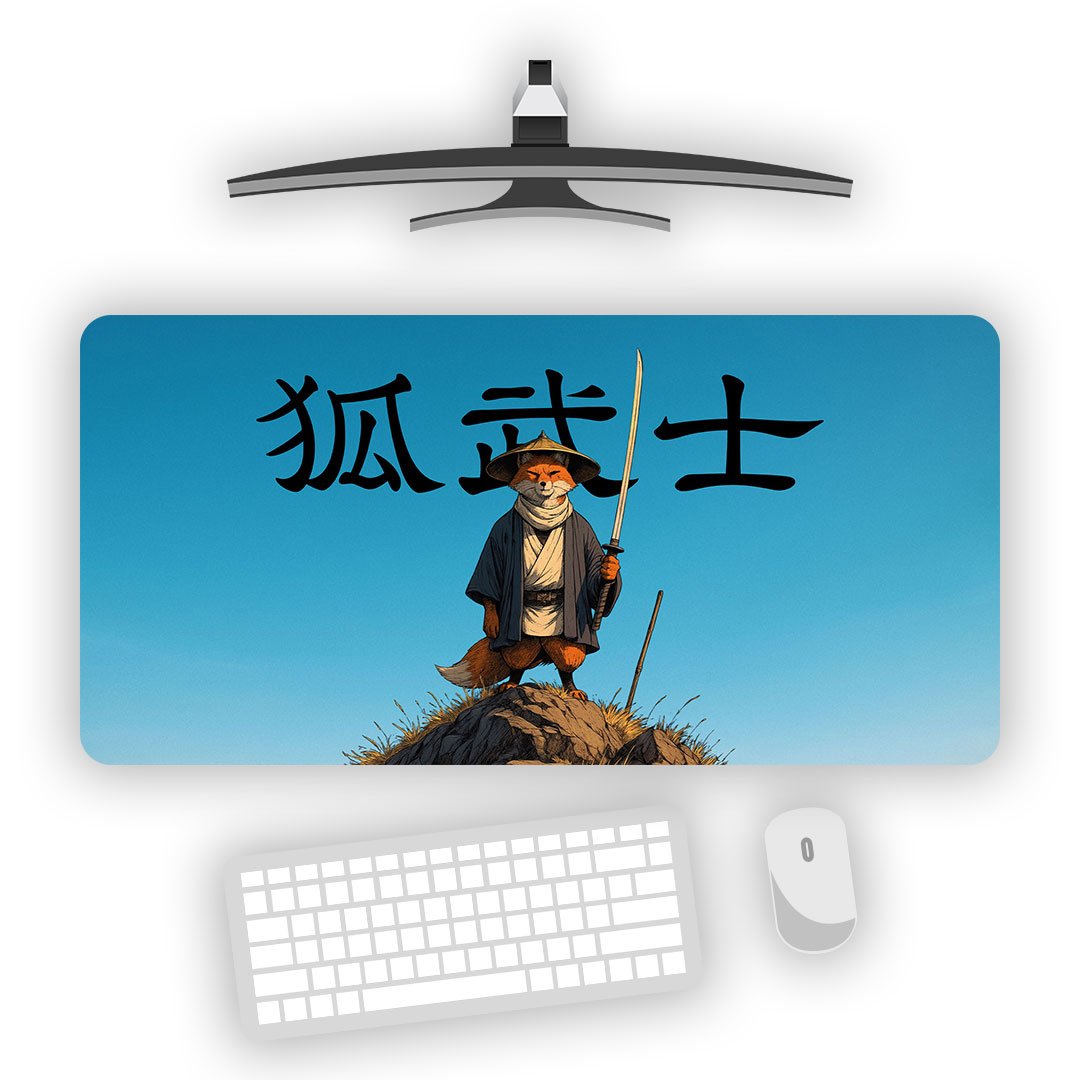 Fox Samurai Legends Gaming Desk Mat