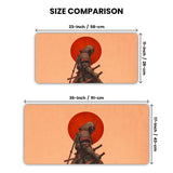 Red Moon Ronin Gaming Desk Mat