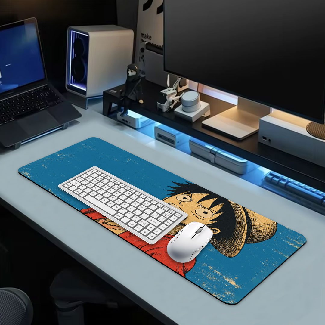 Luffy Retro Shock Gaming Desk Mat