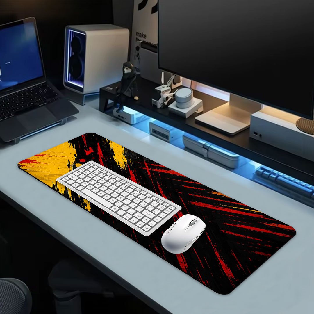 Abstract Fury Gaming Desk Mat
