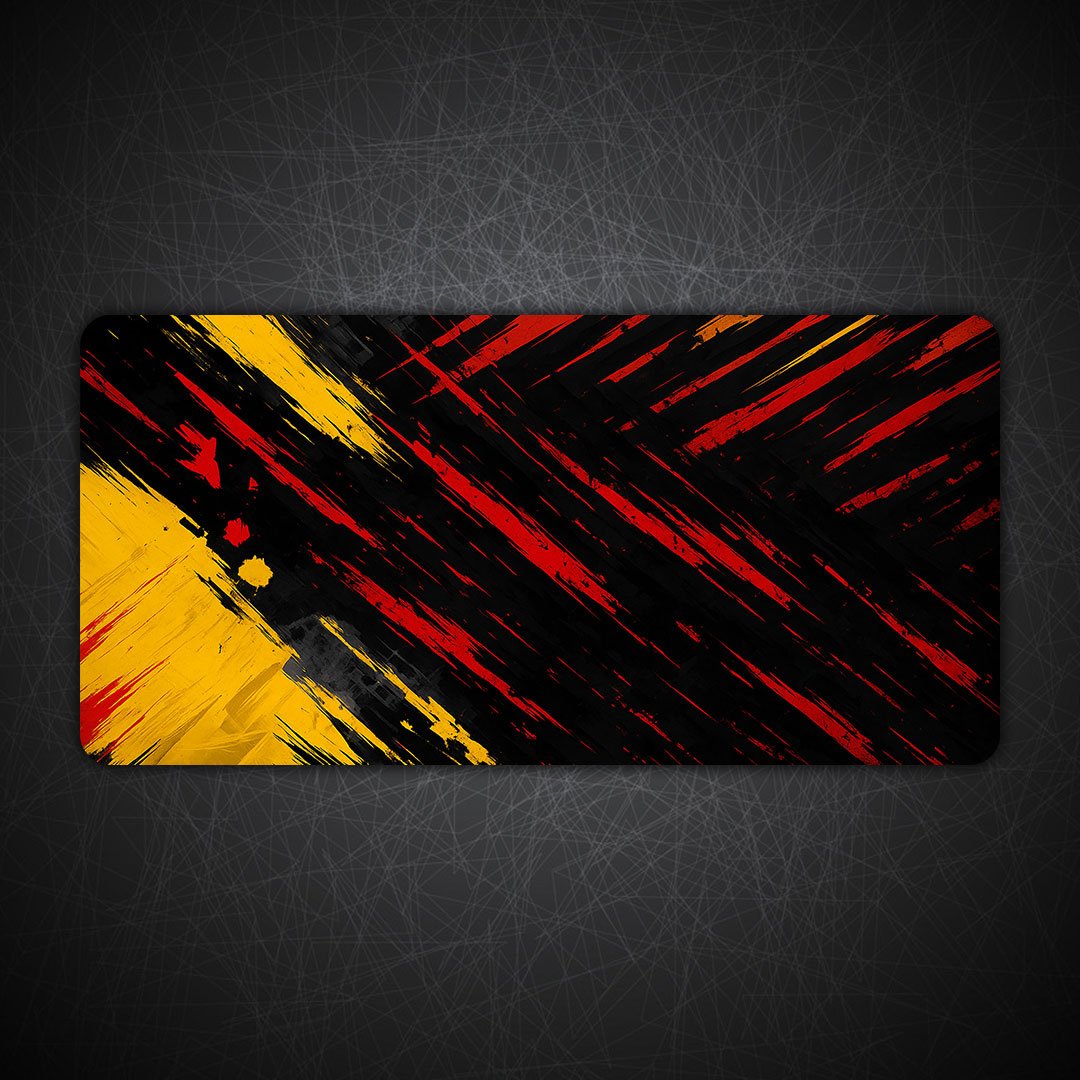 Abstract Fury Gaming Desk Mat