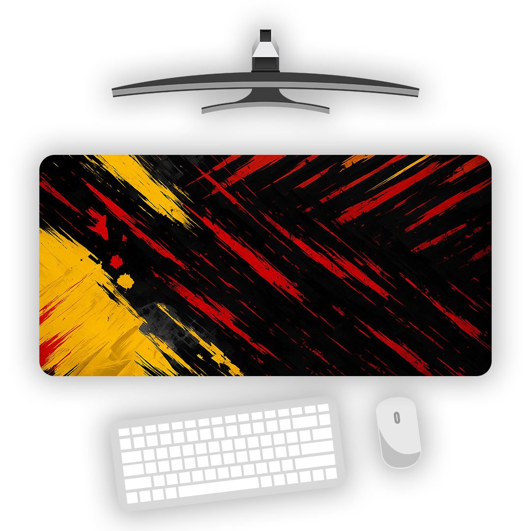 Abstract Fury Gaming Desk Mat