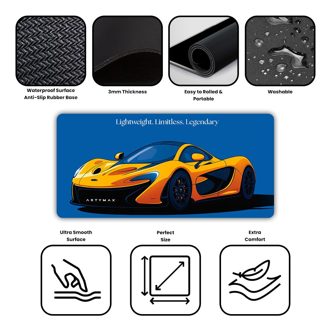 Mclaren Hyperdrive Legend Gaming Desk Mat
