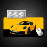 Porsche 911 Turbo Yellow Edition Gaming Desk Mat