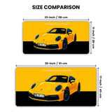Porsche 911 Turbo Yellow Edition Gaming Desk Mat