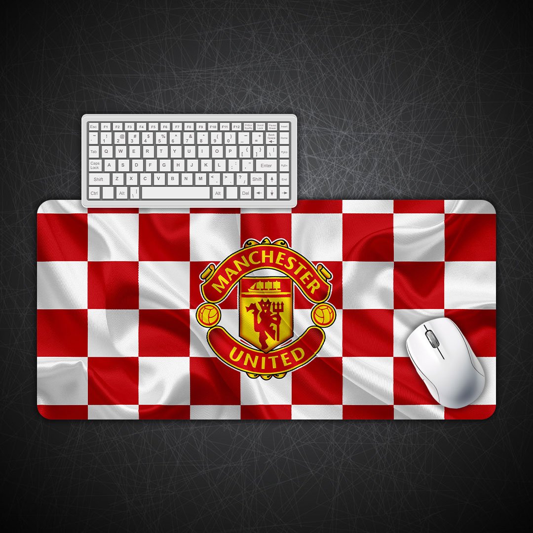 Manchester United FC Red & White Premium Desk Mat