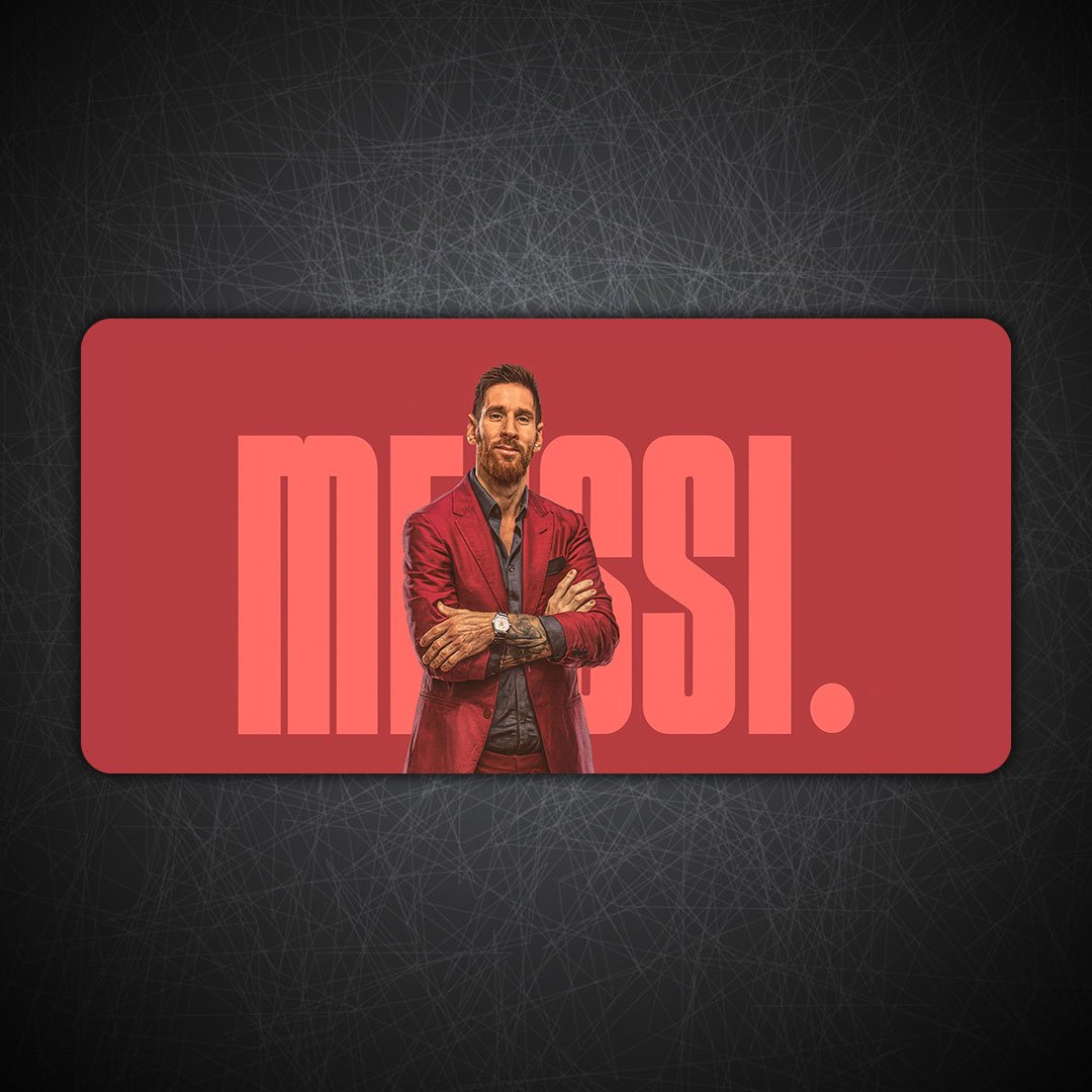 Messi Red Royale Gaming Desk Mat