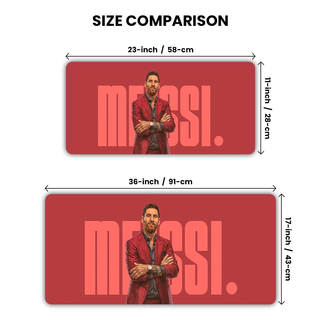 Messi Red Royale Gaming Desk Mat