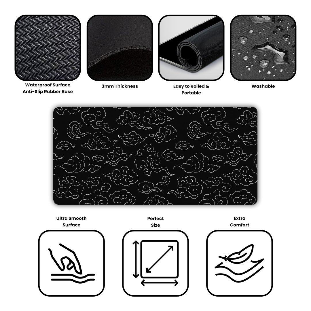 Mystic Cloud Gaming Desk Mat