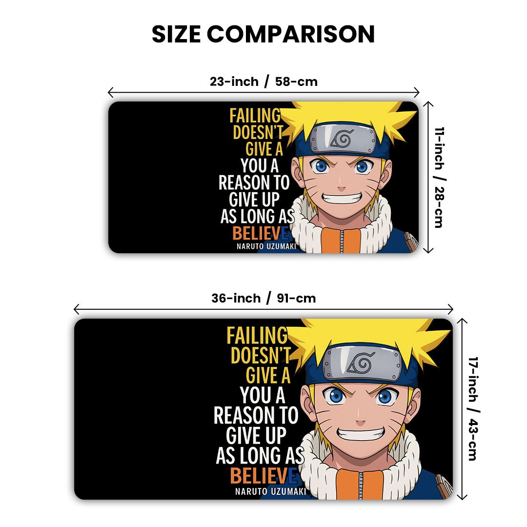 Naruto Anime Drak Edition Gaming Desk Mat