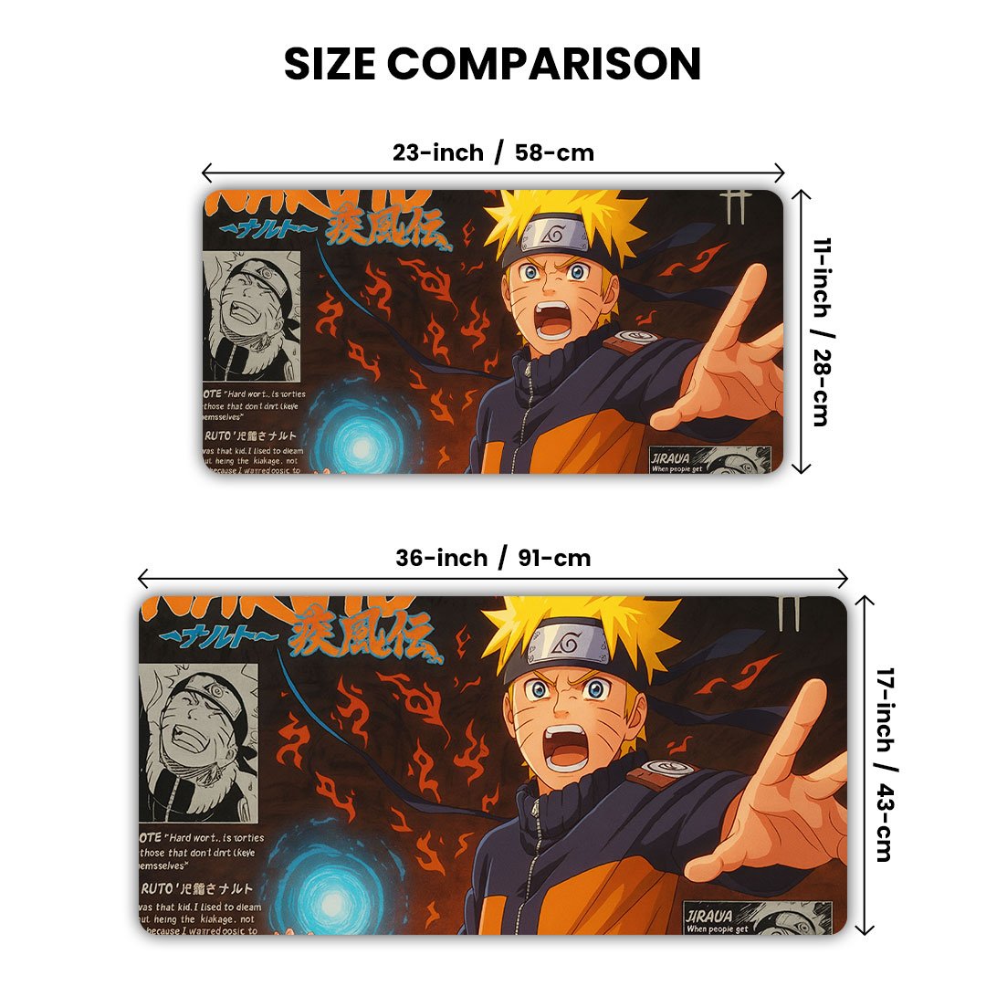 Naruto Anime Ninja Edition Gaming Desk Mat