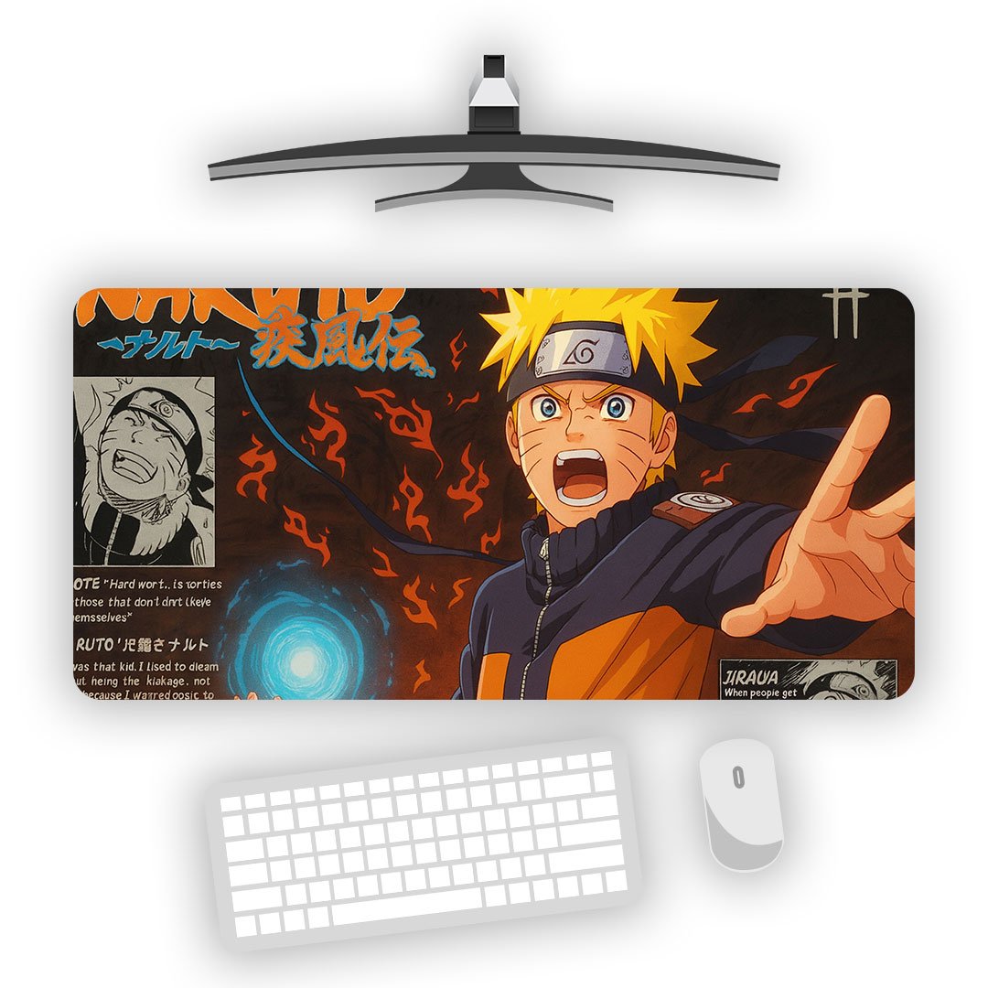 Naruto Anime Ninja Edition Gaming Desk Mat