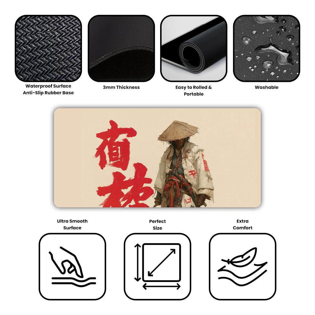 Ronin Samurai Gaming Desk Mat