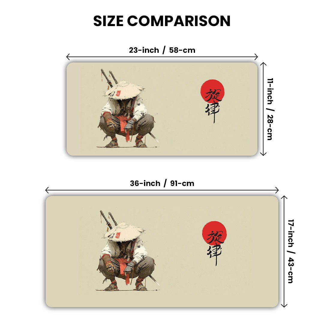 Japanese Samurai Gaming Desk Mat