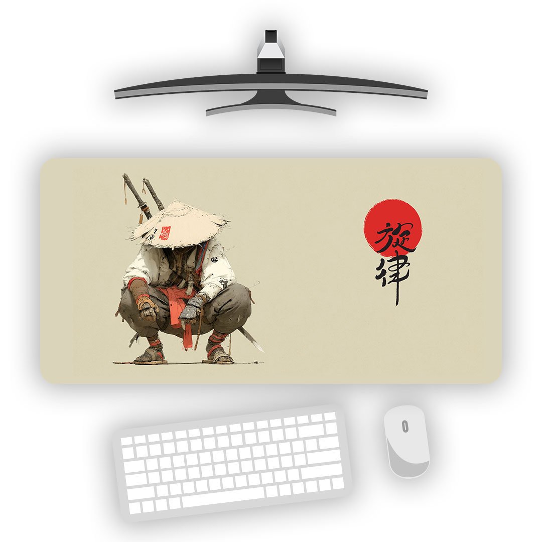 Japanese Samurai Gaming Desk Mat