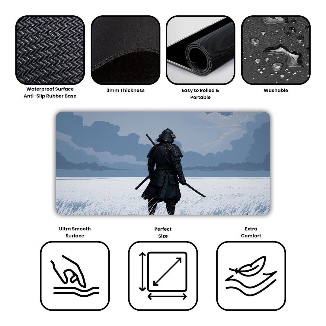 Silent Ronin Samurai Gaming Desk Mat