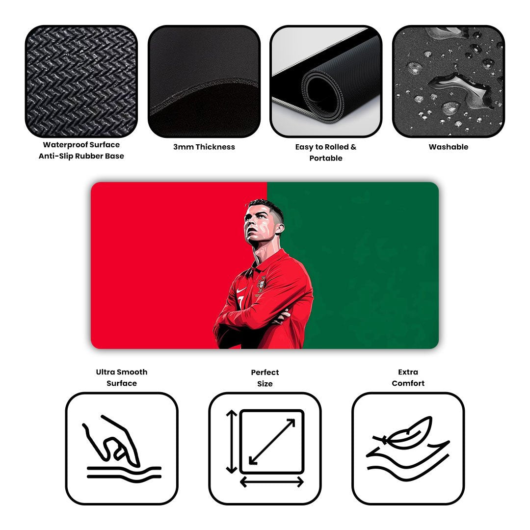CR7 Gaming Desk Mat