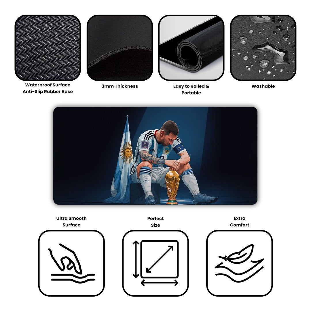 Messi World Cup Gaming Desk Mat