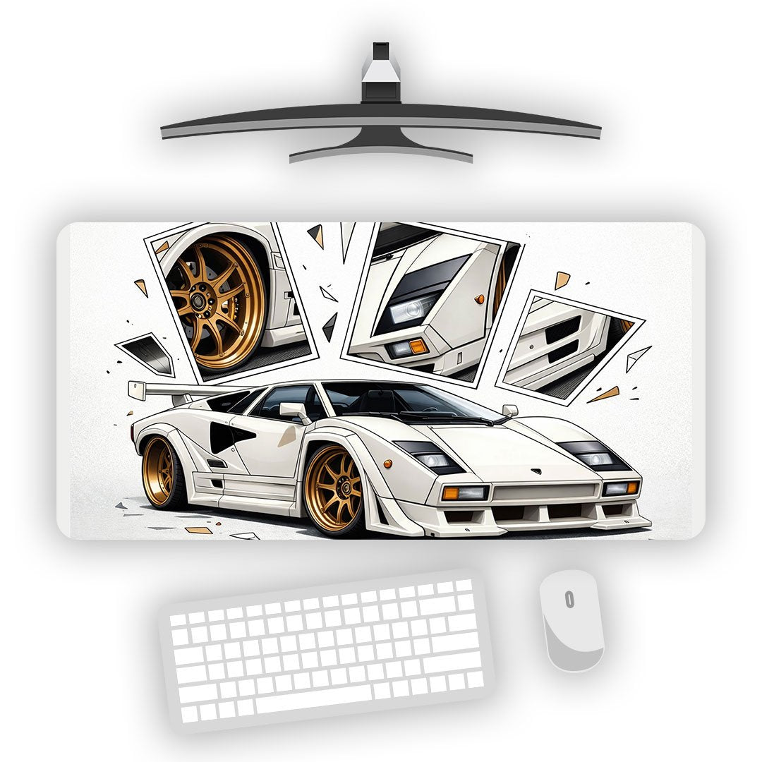Lamborghini Countach LP400 S Turbo Gaming Desk Mat