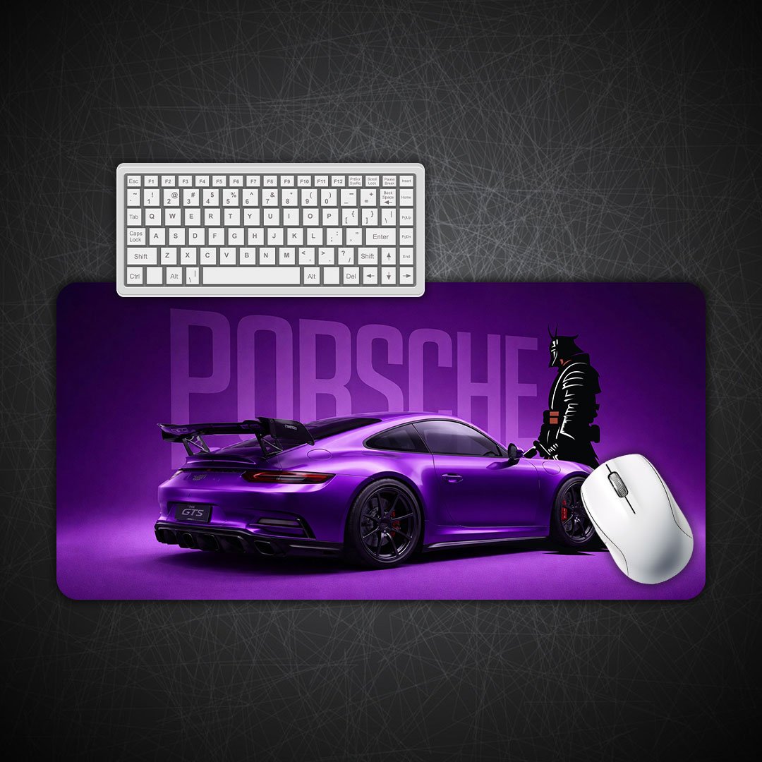 Porsche 911 GT3 RS Purple Edition Gaming Desk Mat