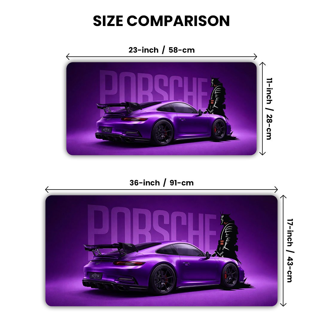 Porsche 911 GT3 RS Purple Edition Gaming Desk Mat