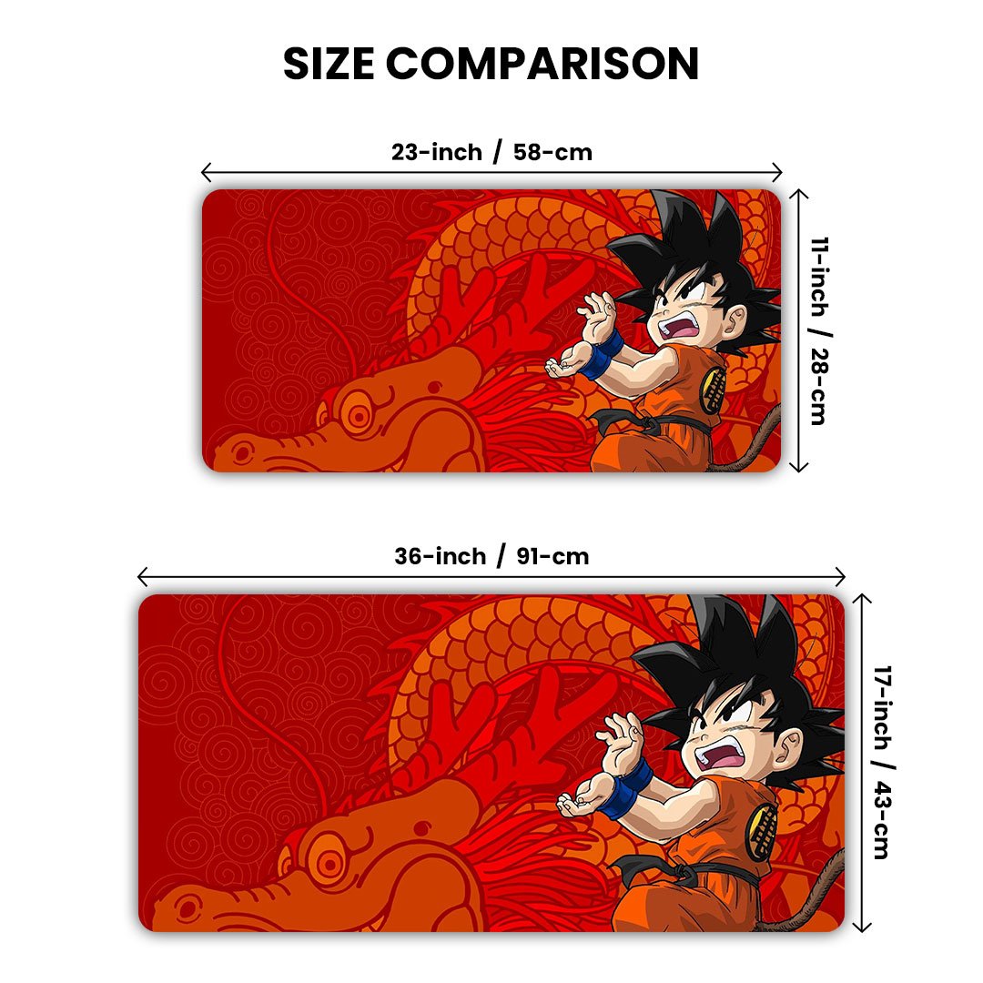 Kid Goku Tiny Titan Dragon Pulse Edition Gaming Desk Mat