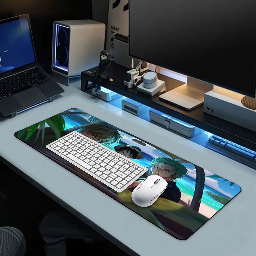 One Piece Luffy, Sanji and Zoro Gaming Desk Mat