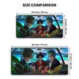 One Piece Luffy, Sanji and Zoro Gaming Desk Mat