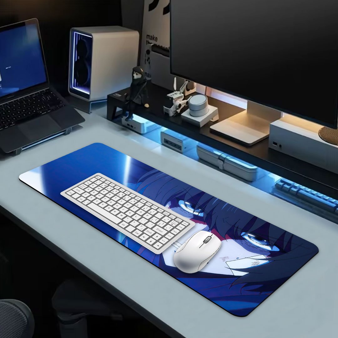 Sung Jin Woo Fight Statue of God Solo Leveling Gaming Desk Mat
