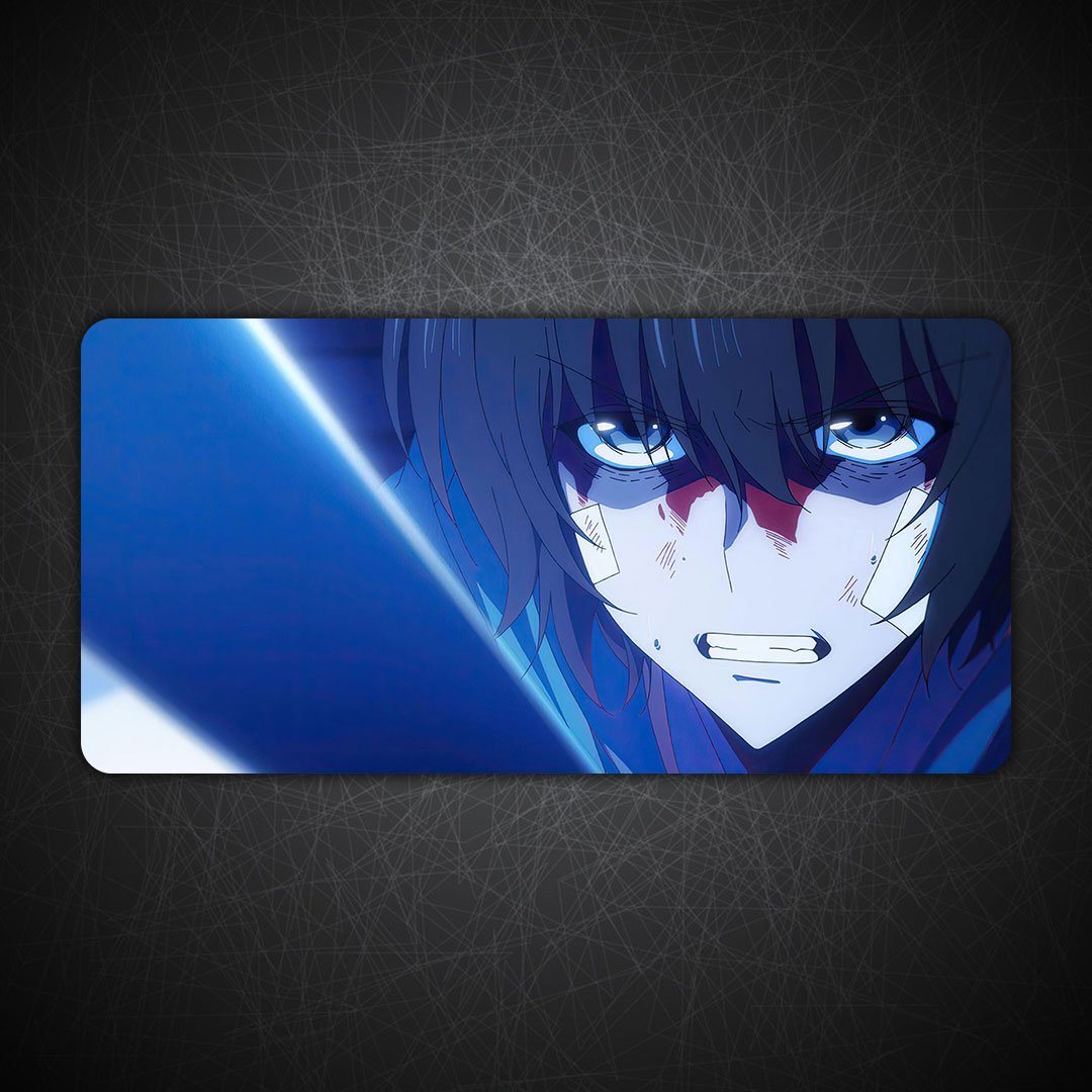 Sung Jin Woo Fight Statue of God Solo Leveling Gaming Desk Mat