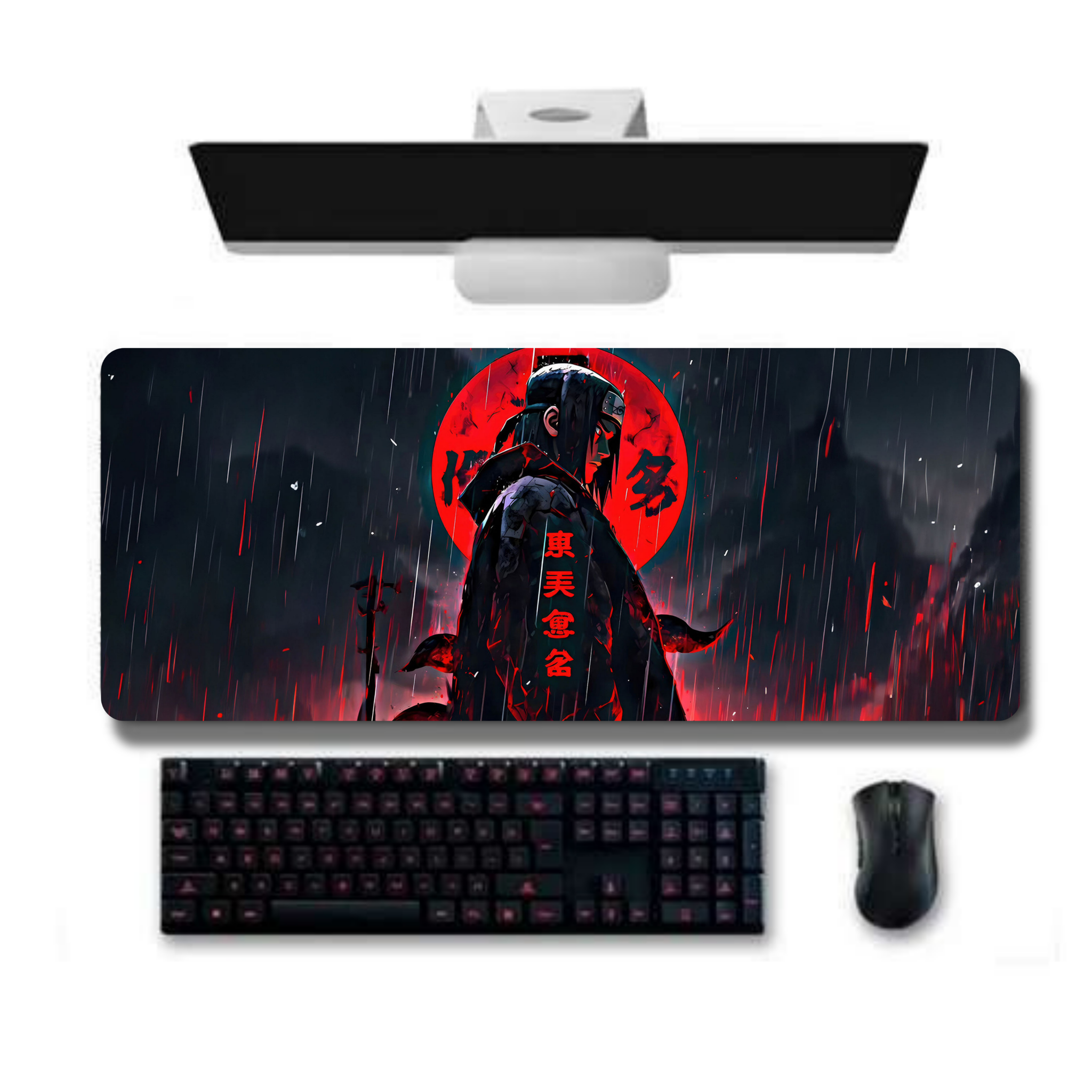Itachi Red Moon Gaming Desk Mat