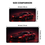 Deadpool Theme Hyper Car Gaming Desk Mat