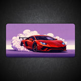 Lamborghini Aventador Drifting Gaming Desk Mat