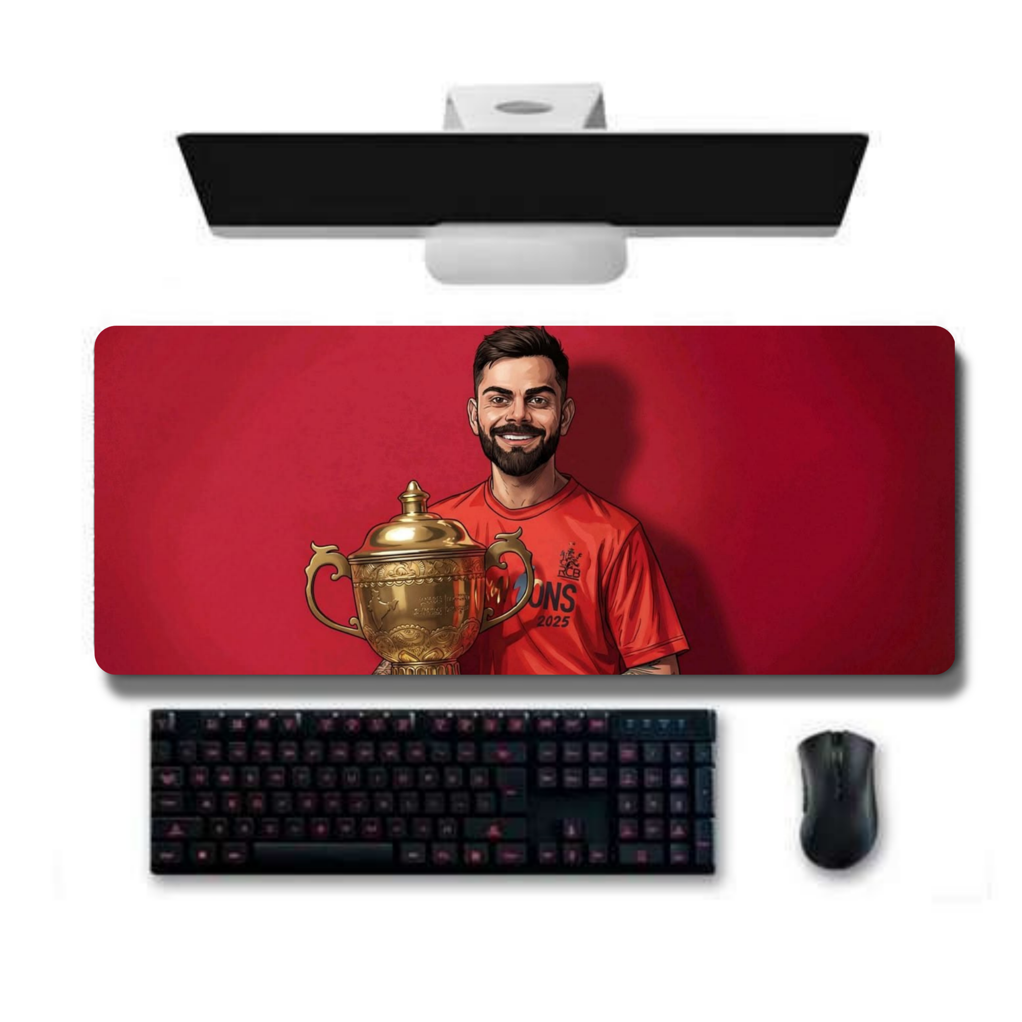 Virat Kohli Trophy IPL Gaming Desk Mat
