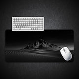Desert Doom Sand Dunes Dark Background Desk Mat