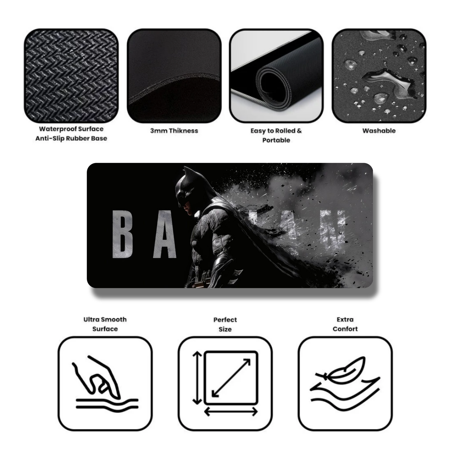 Batman the Limited Knight Edition Gaming Desk Mat