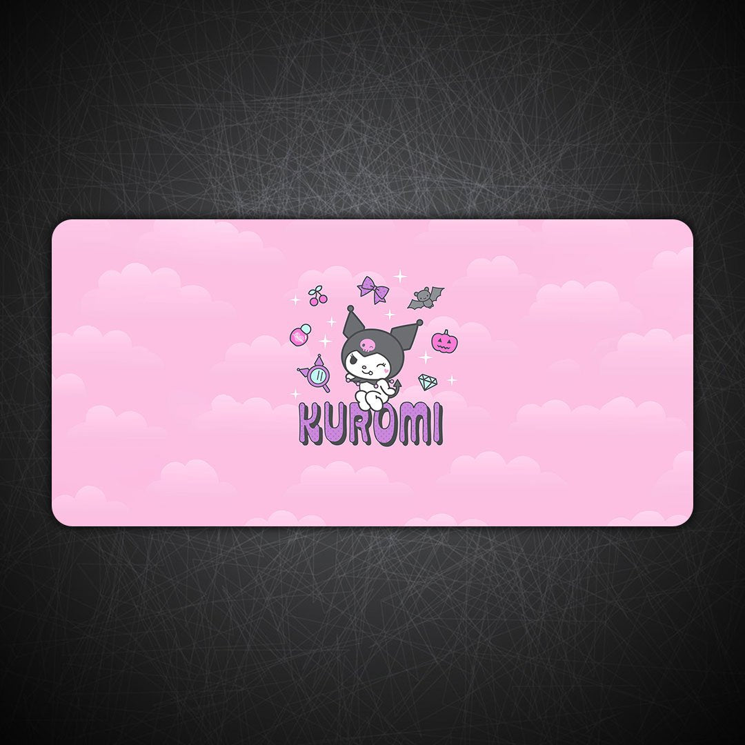 Kuromi Hello Gaming Desk Mat