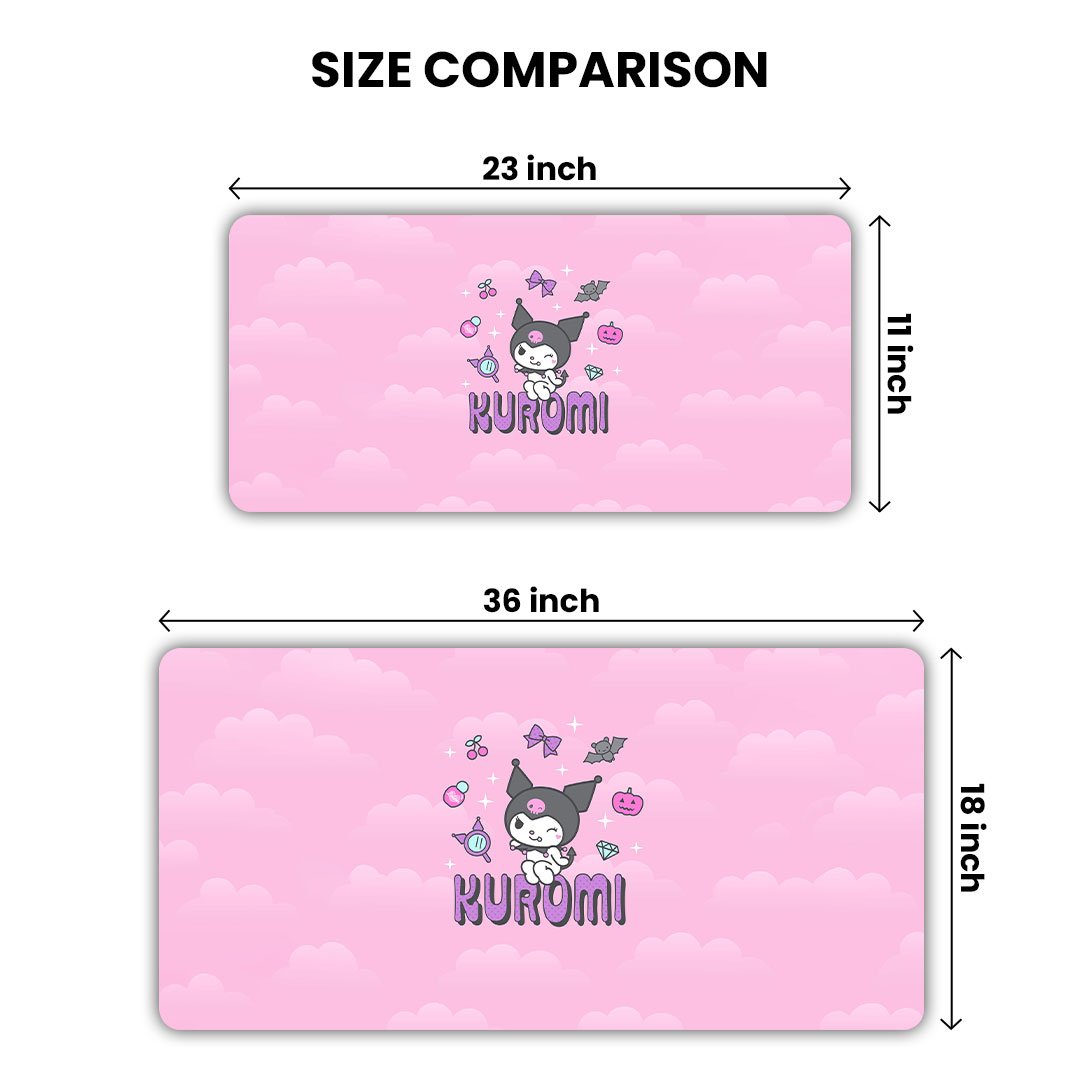 Kuromi Hello Gaming Desk Mat