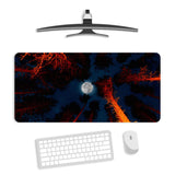 Full Moon Trees Sky View Gaming Desk Mat