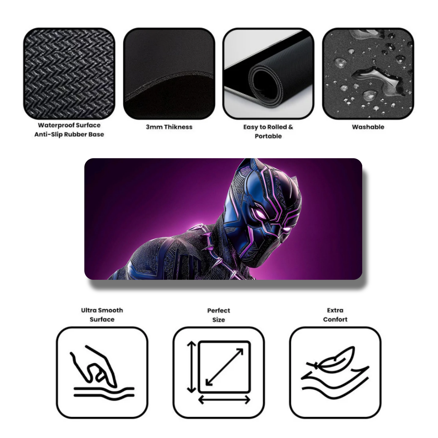 Black Panther the Limited Edition Gaming Desk Mat