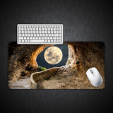 Full Moon cave Steps Path Tunnel Gaming Desk Mat