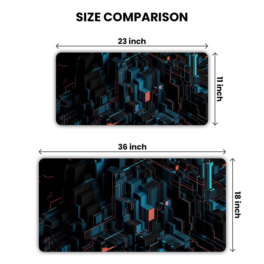 Geometric Abstract Gaming Desk Mat