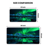 Aurora Borealis Northern lights Gaming Desk Mat