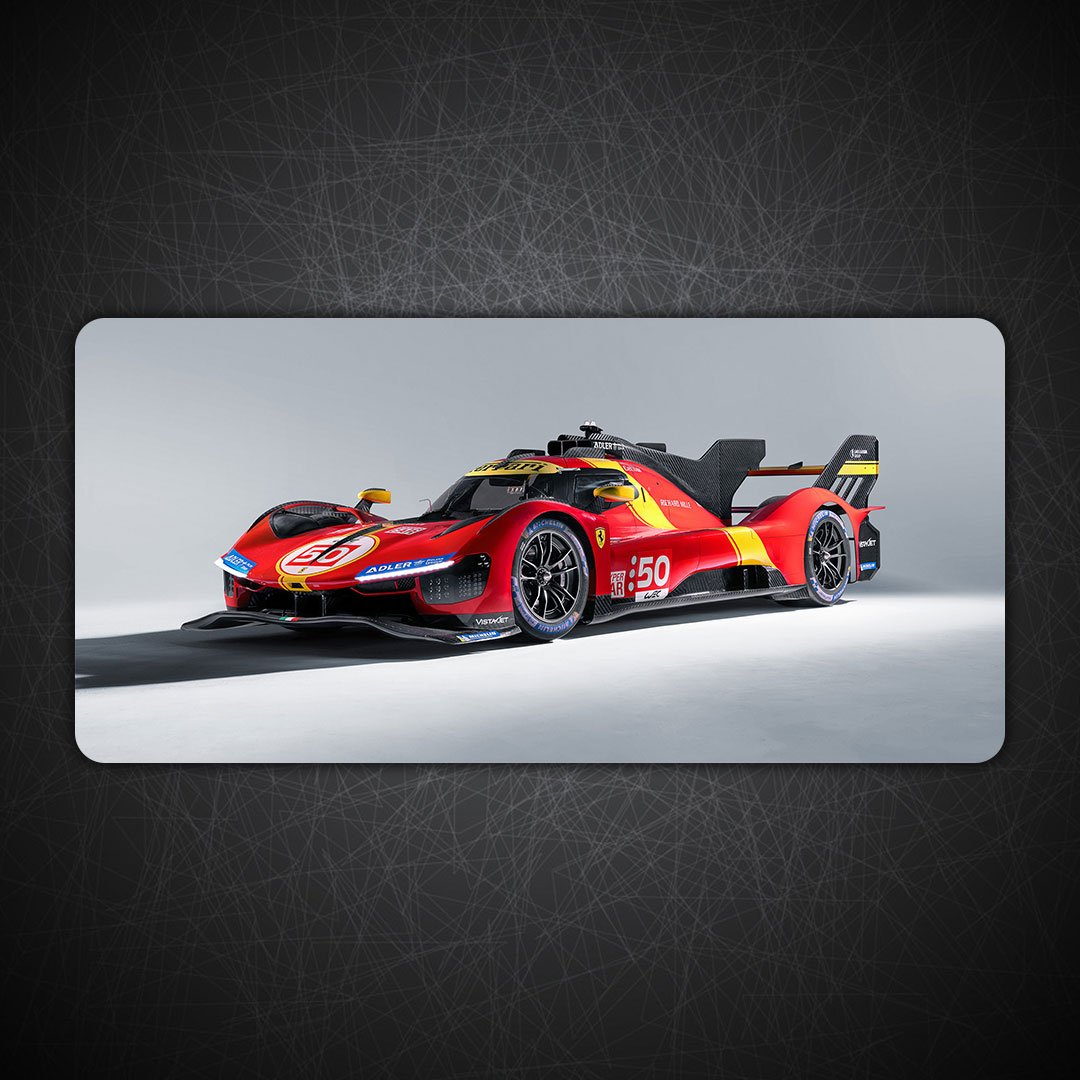Farari 499p Hypercar Gaming Desk Mat