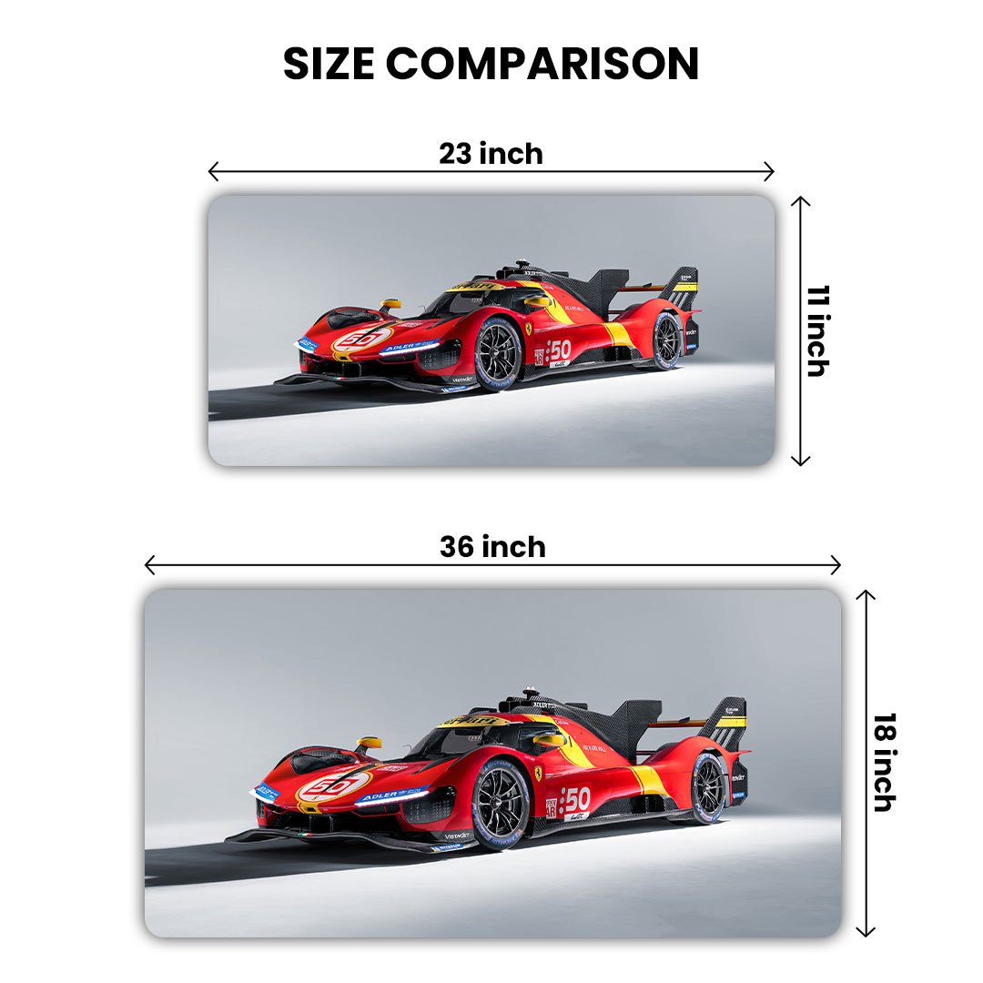 Farari 499p Hypercar Gaming Desk Mat
