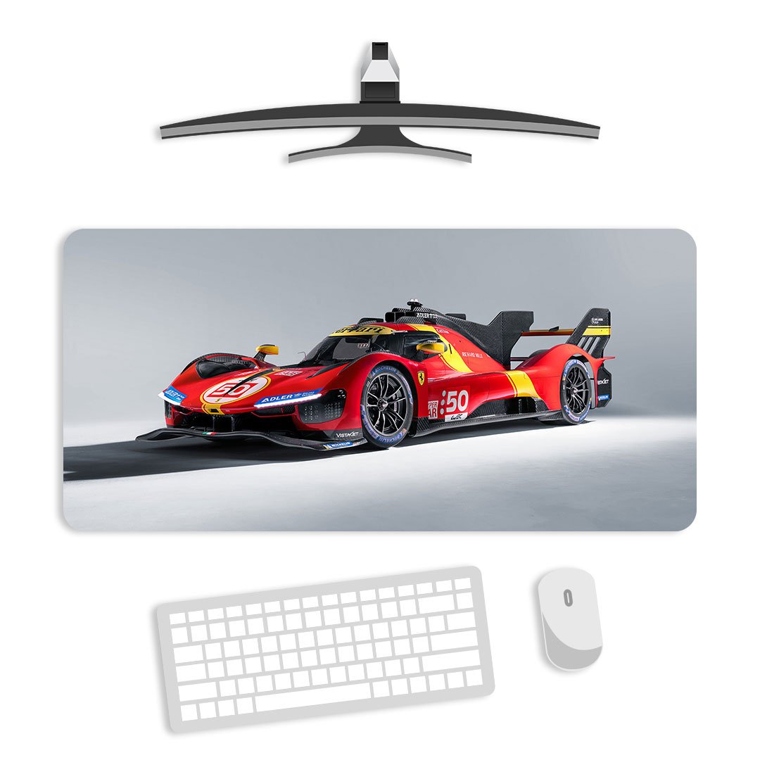 Farari 499p Hypercar Gaming Desk Mat