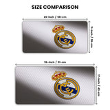Real Madrid White Theme Gaming Desk Mat