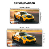 Porsche 911 GT3 RS Yellow Gaming Desk Mat