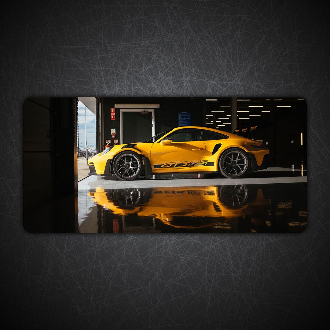 Porsche 911 GT3 RS Weissach Gaming Desk Mat